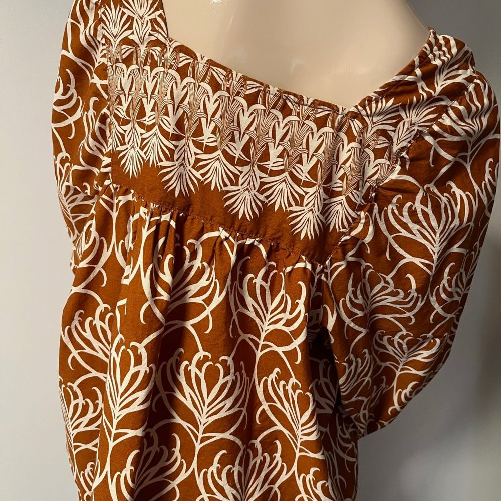 Cotton Boho Printed Blouse - Picture 3 of 6